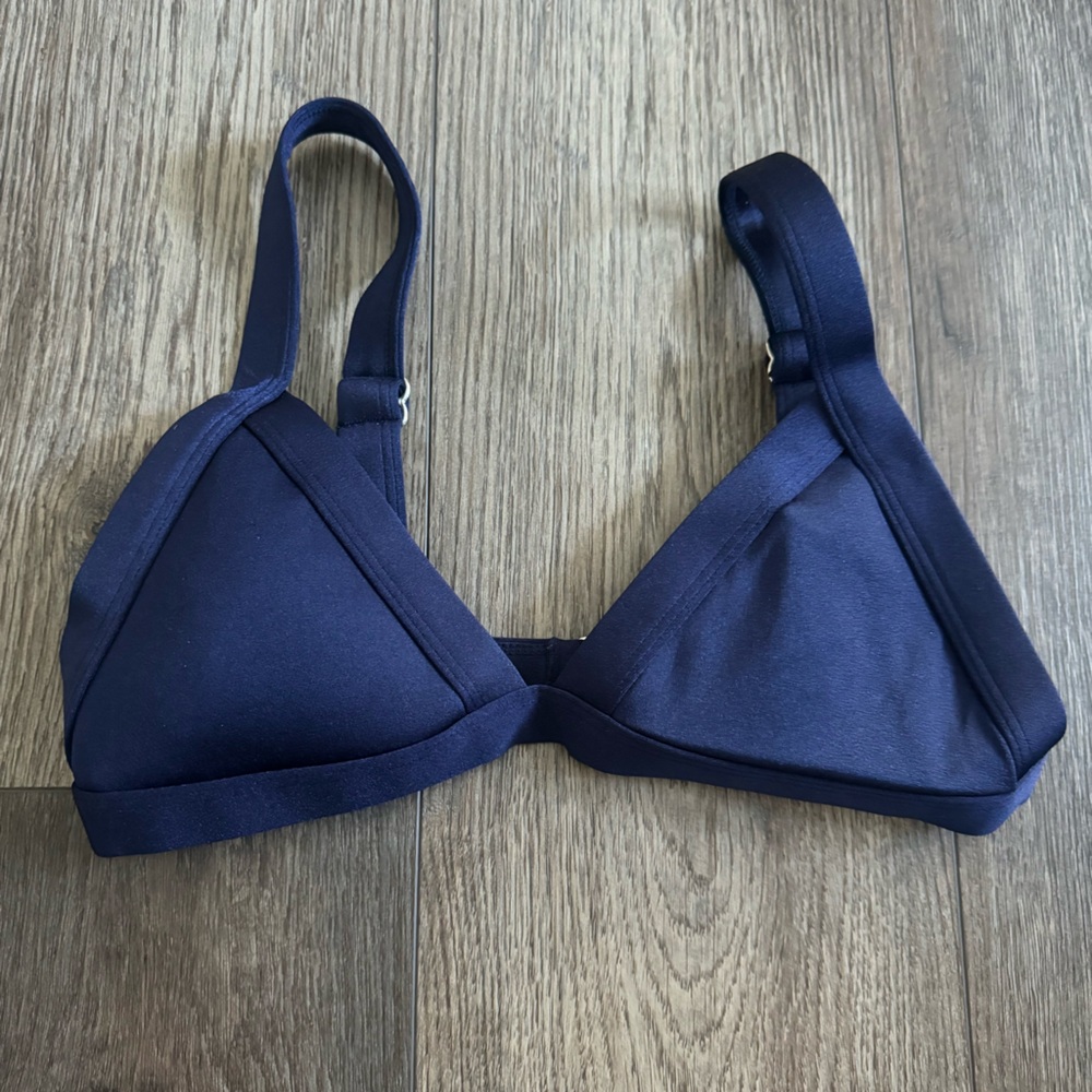 OneOne Swimwear Kameron Bikini Top Deep Blue Navy Size Medium